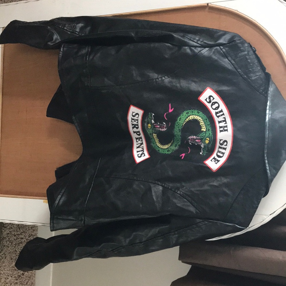 Faux leather jacket